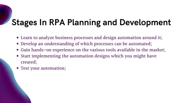 Stages In RPA Planning and Development